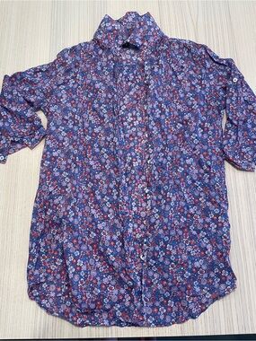 Flower print blouse